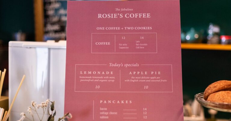 Design a Coffee Shop Menu Layout from Scratch